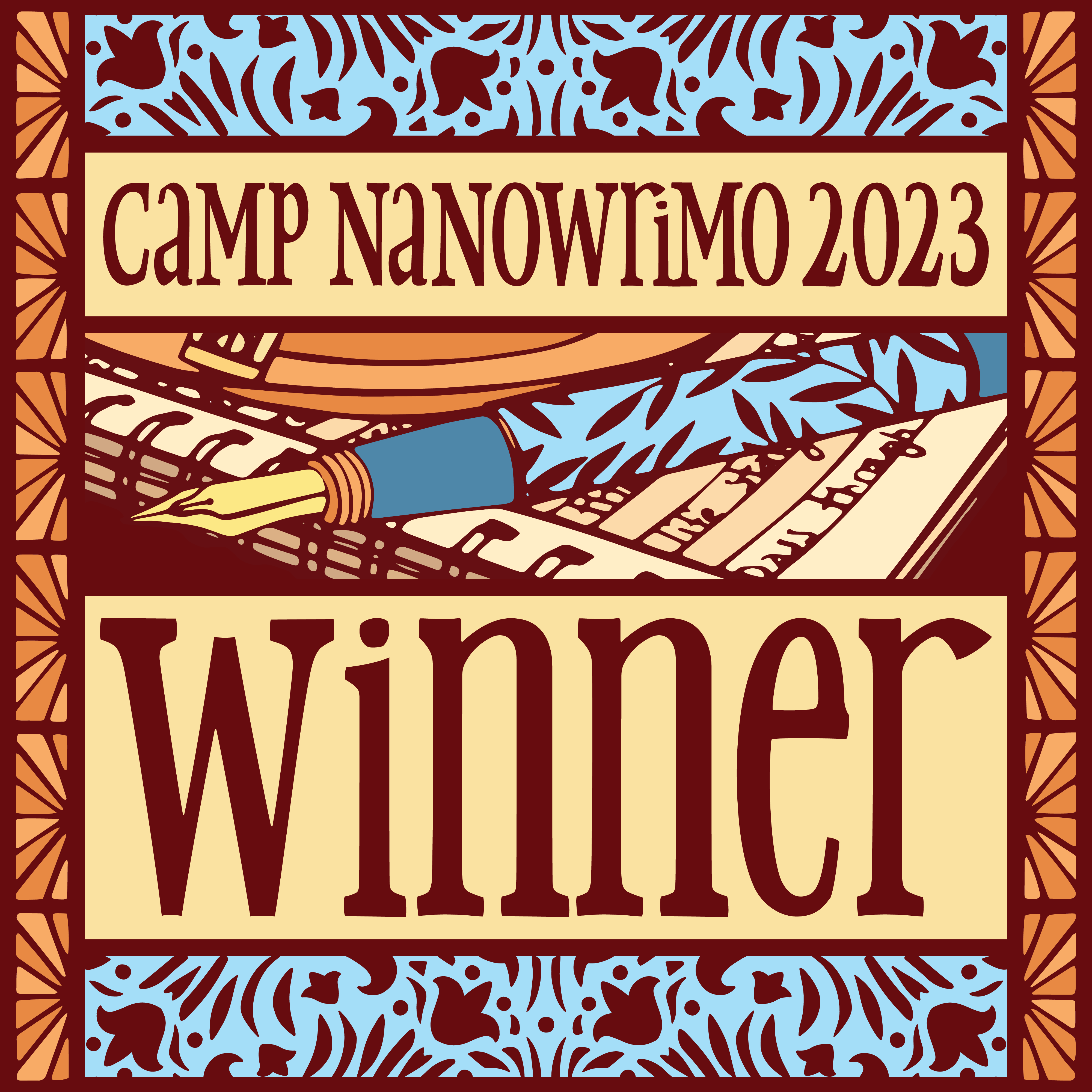 Camp Nano Winner Badge 2023