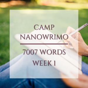 Camp Nano Week 1 Results Image