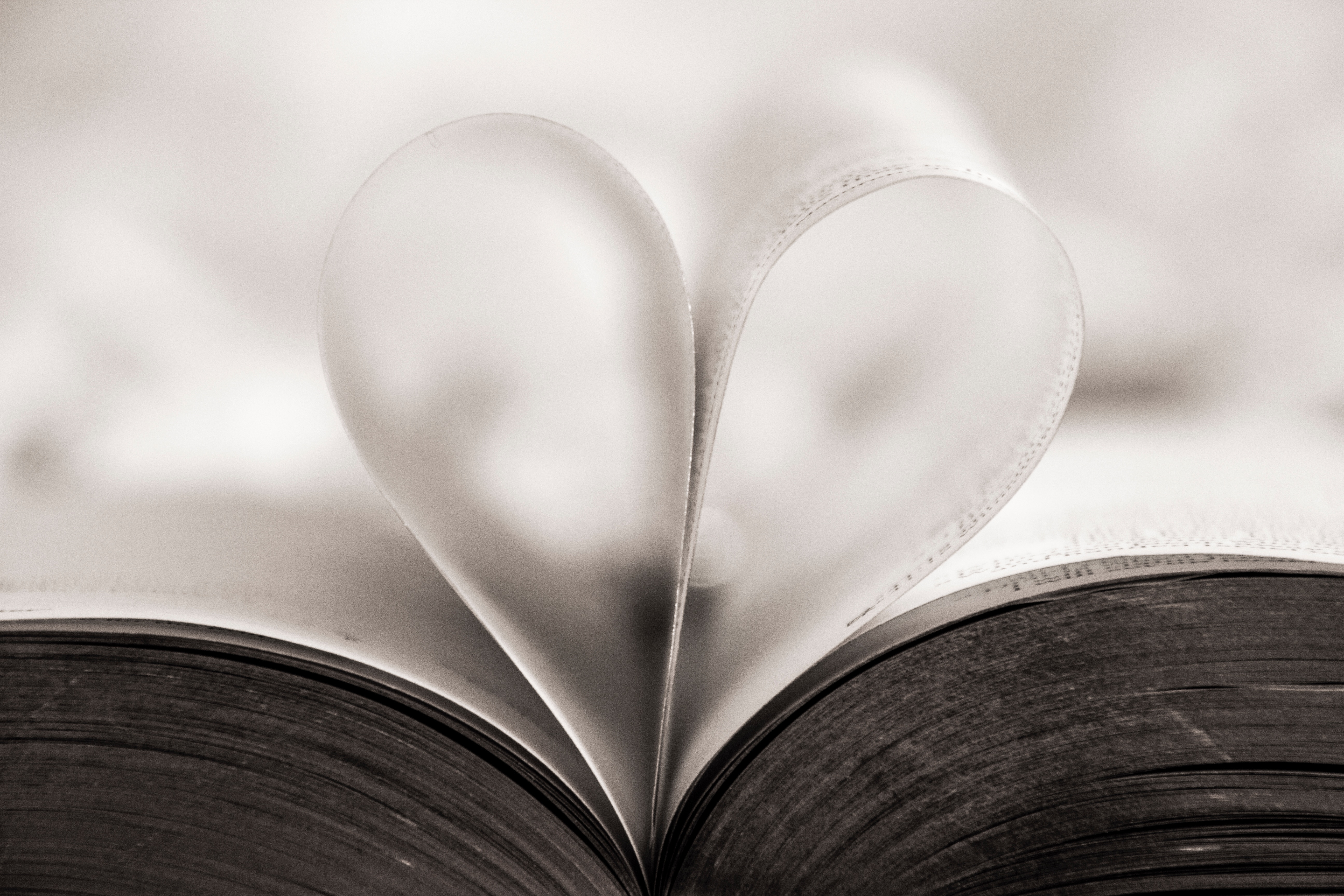 Book With Pages Folded Into Heart